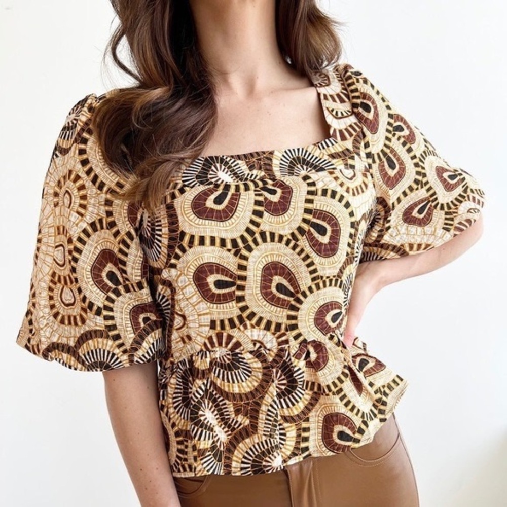 Marie Oliver Kaylee top in mosaic NWT Size Small
